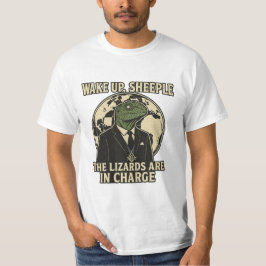 Vakna fårskallar ödlor härskare parodi t shirt