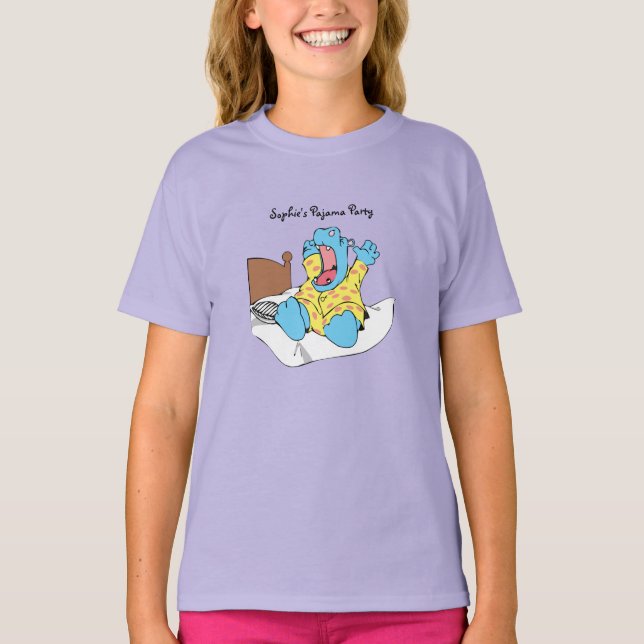 Vakna flodhästbarnT-tröja T Shirt (Framsida)