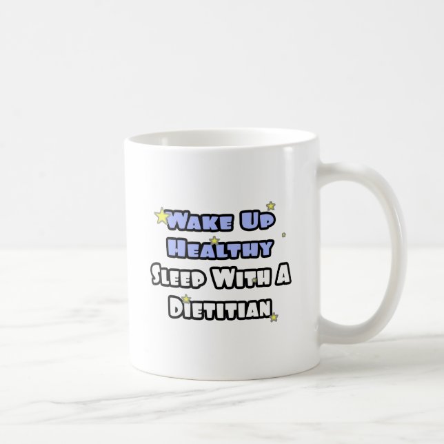 Vakna friska... sova med en dietist kaffemugg (Höger)