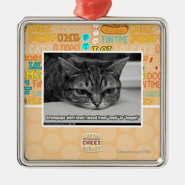 Vakna Grumpage Julgransprydnad Metall (Framsidan)