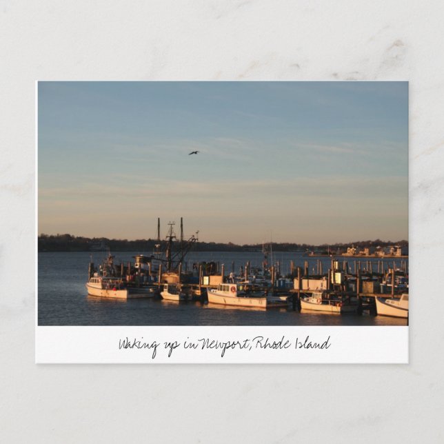  Vakna i Newport, Rhode island Vykort (Framsida)