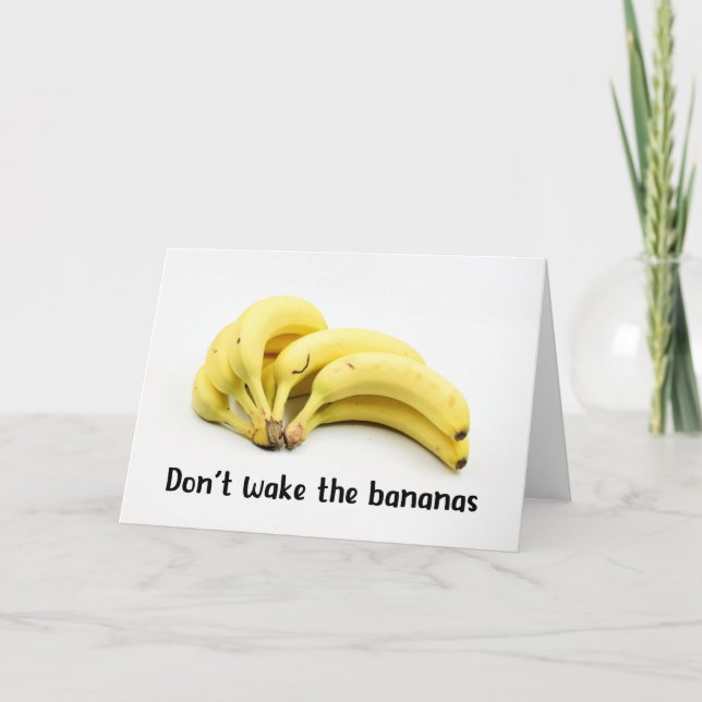 Vakna inte bananerna kort (Framsida)