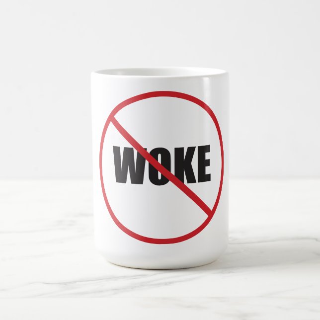 Vakna, inte Woke. Kaffemugg (Center)