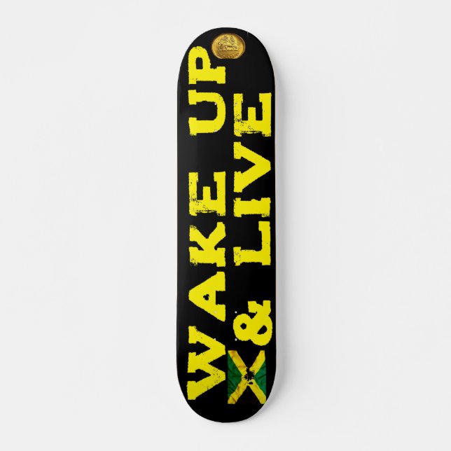 VAKNA & LEV  7 3/4" Skateboarddäck Mini Skateboard Bräda 18,5 Cm (Framsida)