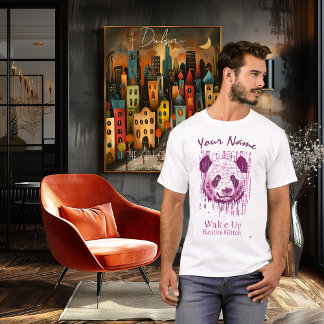 Vakna - Matrix Reality Glitch | Cyberpunk Panda T Shirt