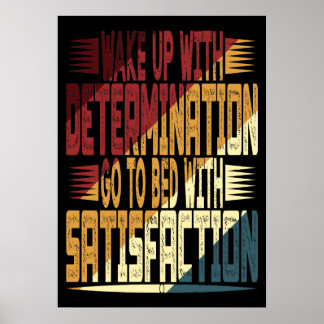 Vakna med bestämdhet poster