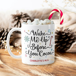 Vakna mig innan du kokakakakan Personlig Namn Kaffemugg