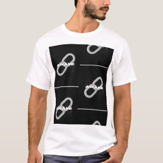 Vakna: Minimalistisk svart tevedesign T Shirt