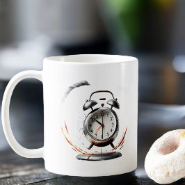 Vakna mugg med larmklockan