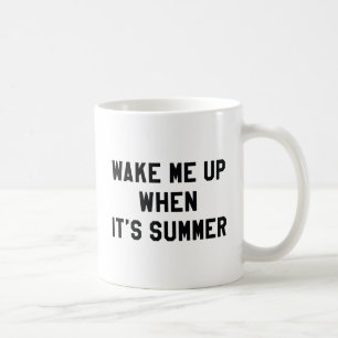 Vakna när det är sommar kaffemugg