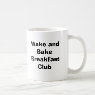 Vakna och baka frukostklubben kaffemugg