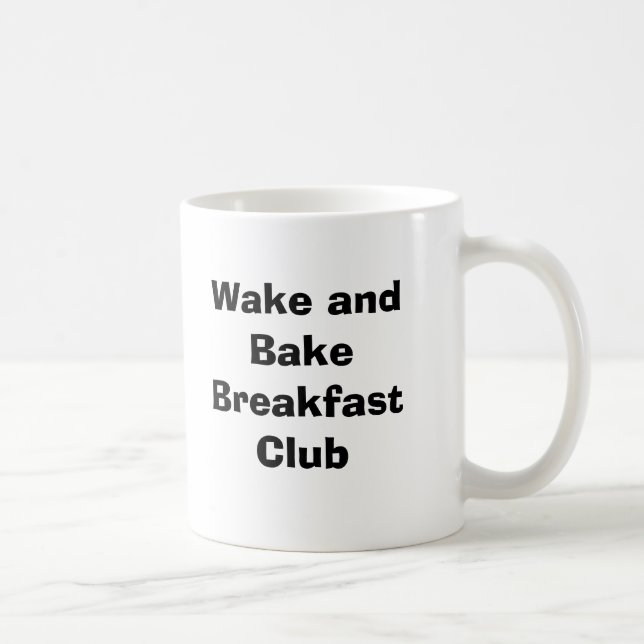 Vakna och baka frukostklubben kaffemugg (Höger)