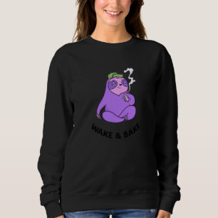Vakna Och Baka Stoner Söt Panda Ogräs Stoner Tje T Shirt