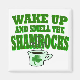 Vakna och blöta upp Shamrock Magnet
