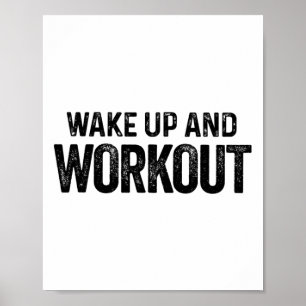 Vakna och klara - Motiv Fitness Bodybui Poster