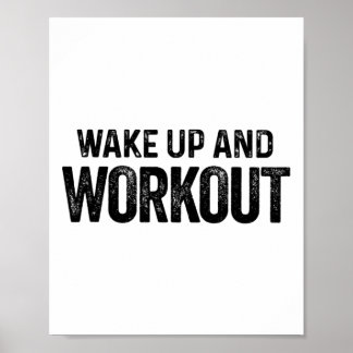 Vakna och klara - Motiv Fitness Bodybui Poster