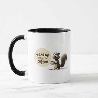 vakna och lukta på kaffet mugg