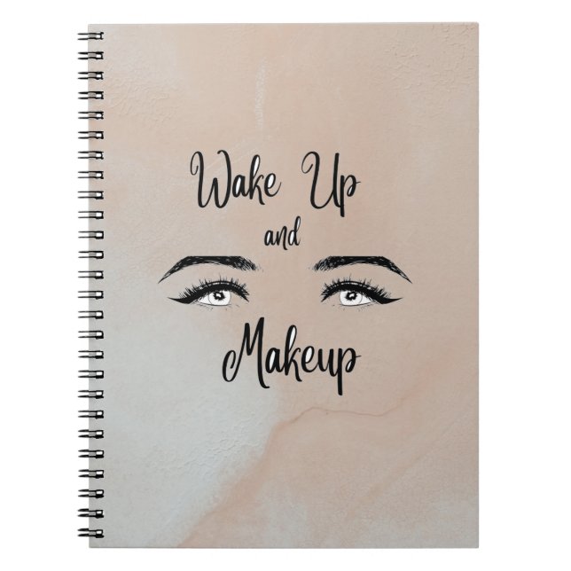 Vakna och makeup anteckningsbok (Framsidan)