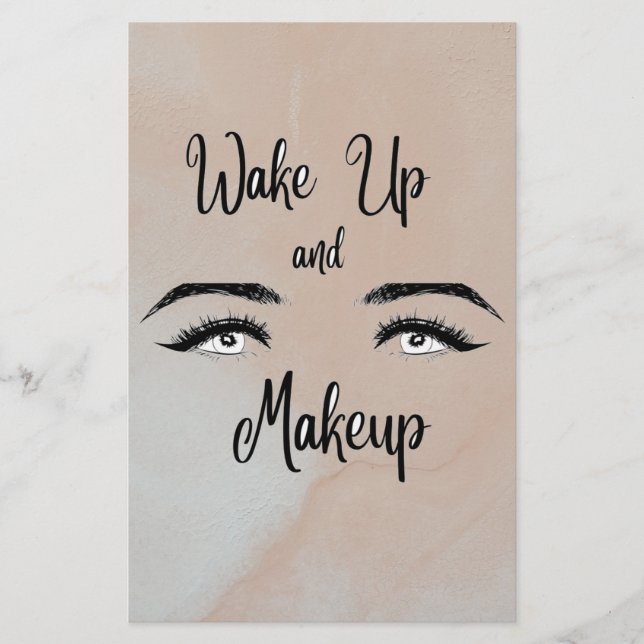 Vakna och makeup brevpapper (Framsida)