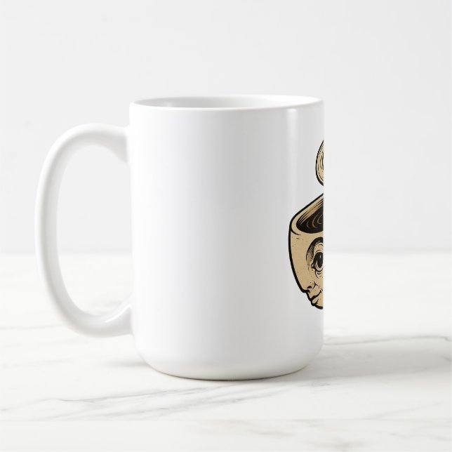 Vakna och vaka - Konstruktion för surrealistisk ka Kaffemugg (Vänster)