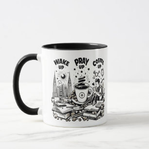 Vakna, rocka upp, kaffe upp Mugg