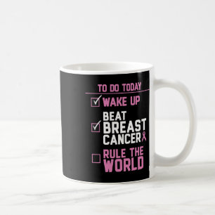 Vakna slå bröstcancer härska världen 2 kaffemugg