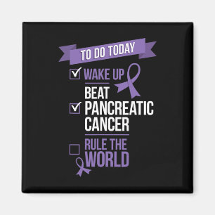 Vakna Slå Buk Pankreascancer Regera Världen Magnet