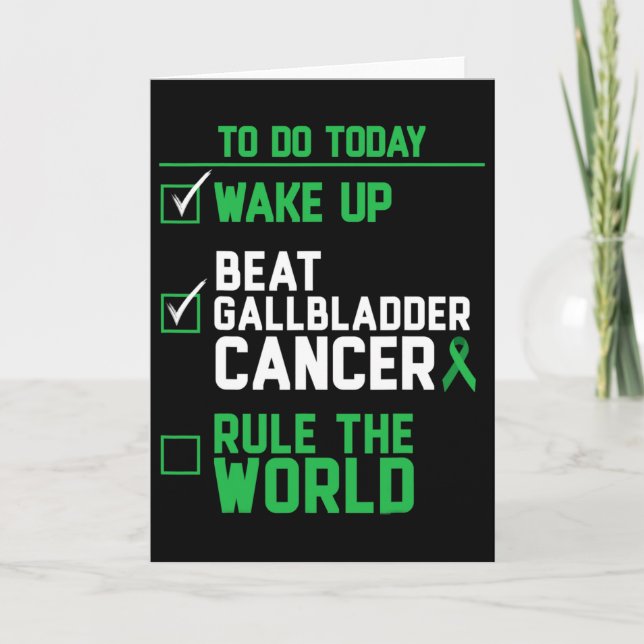 Vakna Slå Gallblåsecancer Regera Världen  Kort (Framsida)