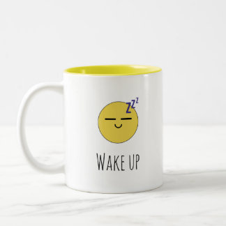 "Vakna" Sövande Emoji Mugg