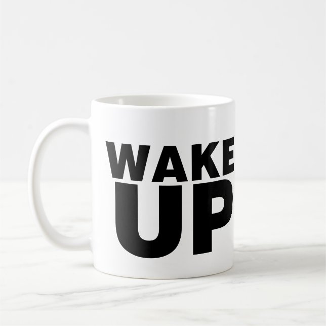 Vakna svart kaffemugg (Vänster)
