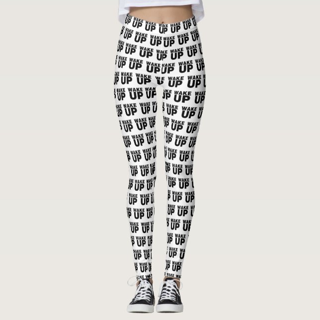 Vakna svart leggings (Framsida)