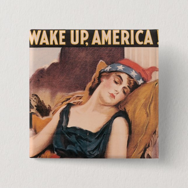 Vakna upp Amerika Knapp (Framsida)