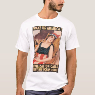 Vakna upp Amerika T-shirt