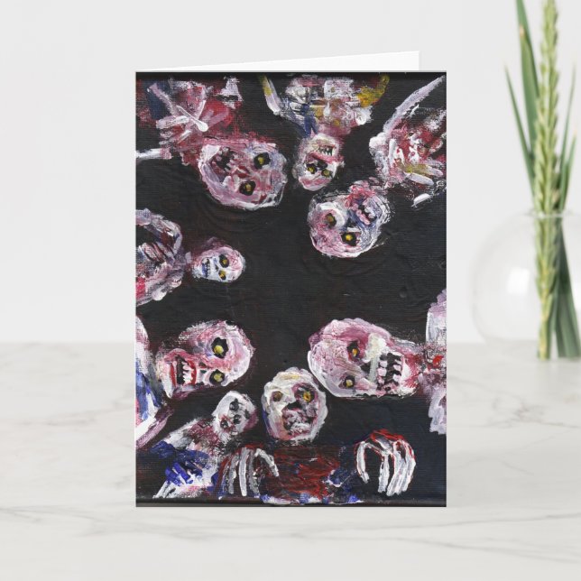 "Vakna upp dött" hälsningskort per jack larson Helgkort (Framsida)