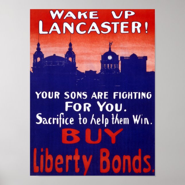Vakna upp Lancaster Poster (Framsidan)