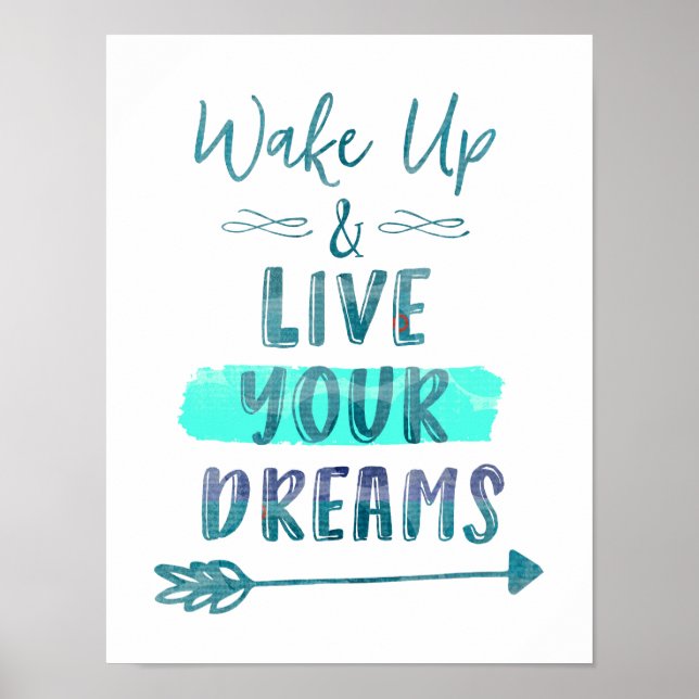 Vakna upp: Lev din Dreams-offert Poster (Framsidan)