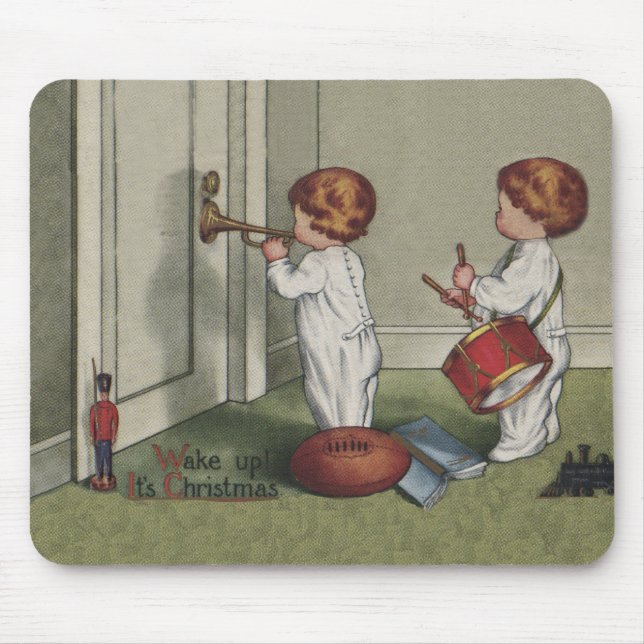 Vakna upp sin vackra julbild musmatta (Framsidan)