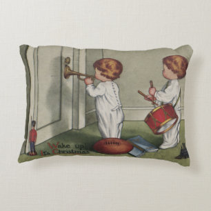 Vakna upp sin vackra julbild prydnadskudde