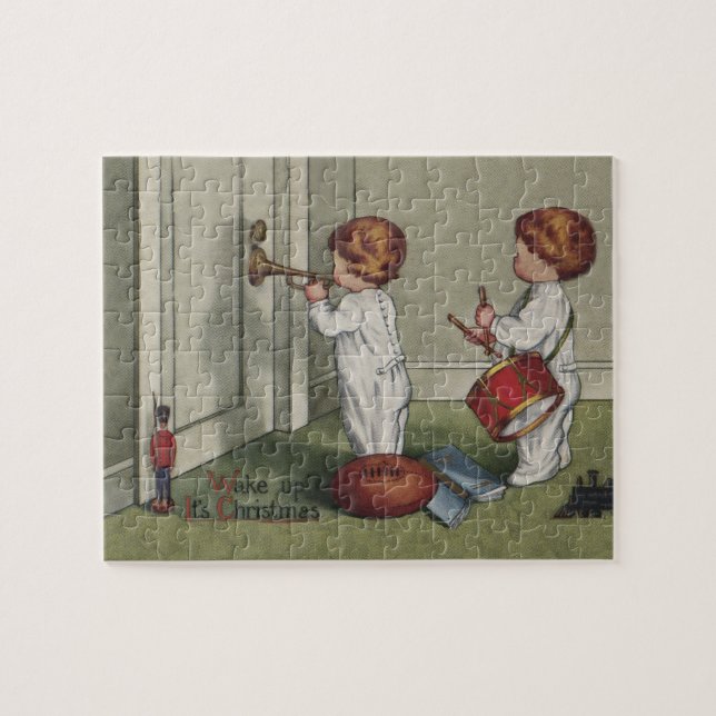 Vakna upp sin vackra julbild pussel (Horisontell)