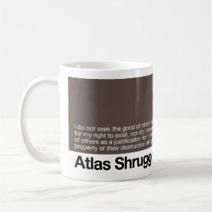Vakna upp värld/kartboken Shrugged/Galt 1 Kaffemugg