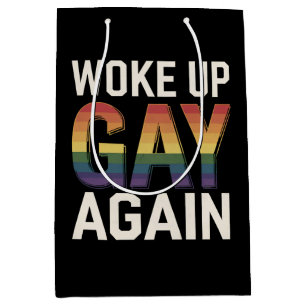 Vaknade Gay Igen Rolig HBTQ Stolthet Allierad Regn