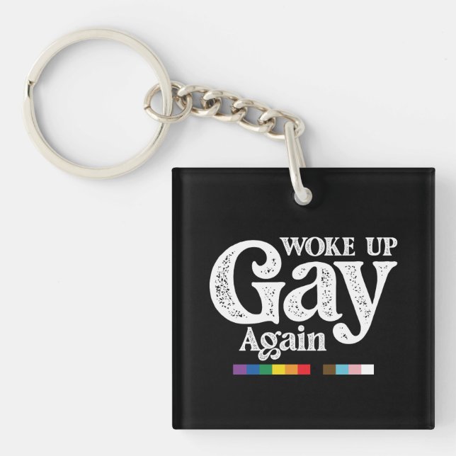 Vaknade Gay Igen Stöd LGBT Pride (Framsidan)