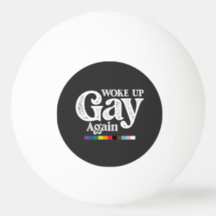 Vaknade Igen Gay Stöd LGBT Pride Pingisboll