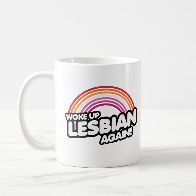 Vaknade Lesbisk Igen Kaffemugg (Vänster)