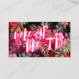 Vaknade tropiskt glöd för neon 311 upp något visitkort