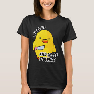 Vaknar och väljer våldsam ande med kniv t shirt