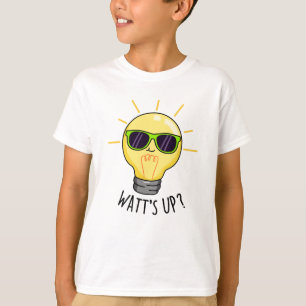 Vaknar upp Ljus Bulb Pun T Shirt