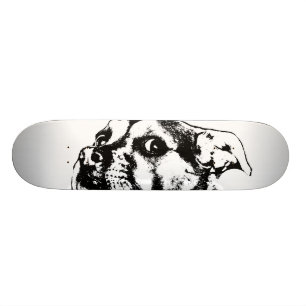 Vaksamt valp skateboarddäck mini skateboard bräda 18,5 cm