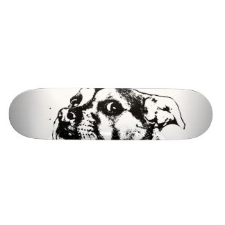 Vaksamt valp skateboarddäck mini skateboard bräda 18,5 cm