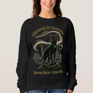 Vakt av Boston Celtics svarta kattarvet T Shirt
